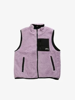 Jackets & Coats>STUSSY Sherpa Reversible Vest