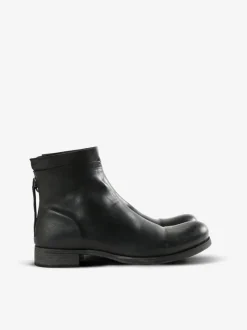 Boots>MA+ Short Back Zipper Boot W/Embossment