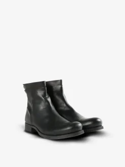 Boots>MA+ Short Back Zipper Boot W/Embossment