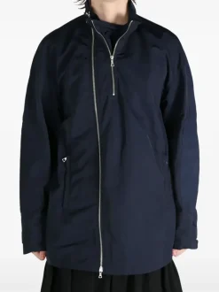 Jackets & Coats>DRIES VAN NOTEN Short Collar Double Zippered Jacket