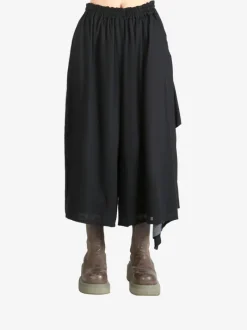 Pants>Y'S Side Button Wide Leg Pant