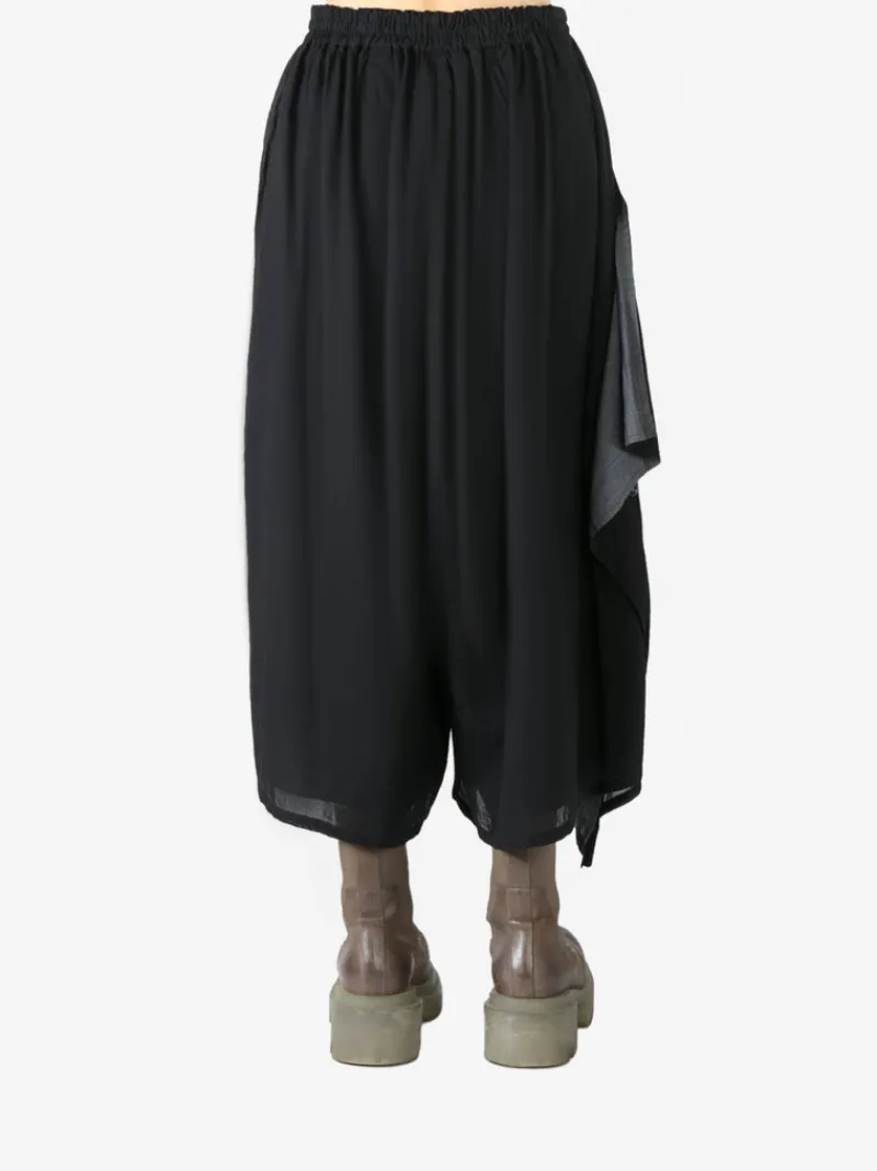 Pants>Y'S Side Button Wide Leg Pant