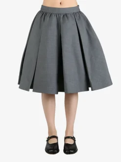 Skirts>SHUSHU/TONG Silhouette Pleated Skirt