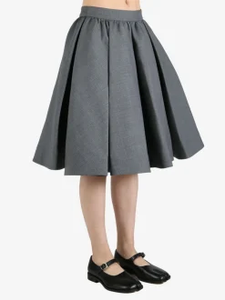 Skirts>SHUSHU/TONG Silhouette Pleated Skirt