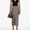 Skirts>RICK OWENS Silk A Line Bias Skirt