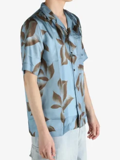 Shirts>DRIES VAN NOTEN Silk Button-Up Shirt