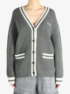 Knitwear>MIU MIU Silk Cashmere Cardigan