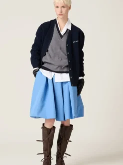 Knitwear>MIU MIU Silk Cashmere Cardigan