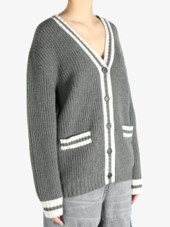 Knitwear>MIU MIU Silk Cashmere Cardigan