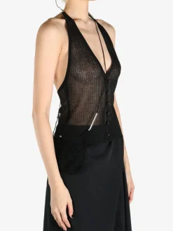 Tops>HYEIN SEO Silk Knit W/ MIni Bag Top