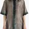 Shirts>DRIES VAN NOTEN Silk Short Sleeved Shirt