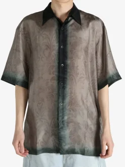 Shirts>DRIES VAN NOTEN Silk Short Sleeved Shirt