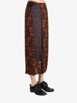 Skirts>DRIES VAN NOTEN Silk Wrap Skirt