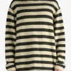 Knitwear>THE ELDER STATESMAN Sinful Stripe Crew Knitwear