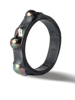 Jewelry | Jewelry>PARTS OF FOUR Sistema Bracelet v2 (Terrestrial Surfaced, 3-Black Rainbow Pearl, 17mm, KA+KPRL)