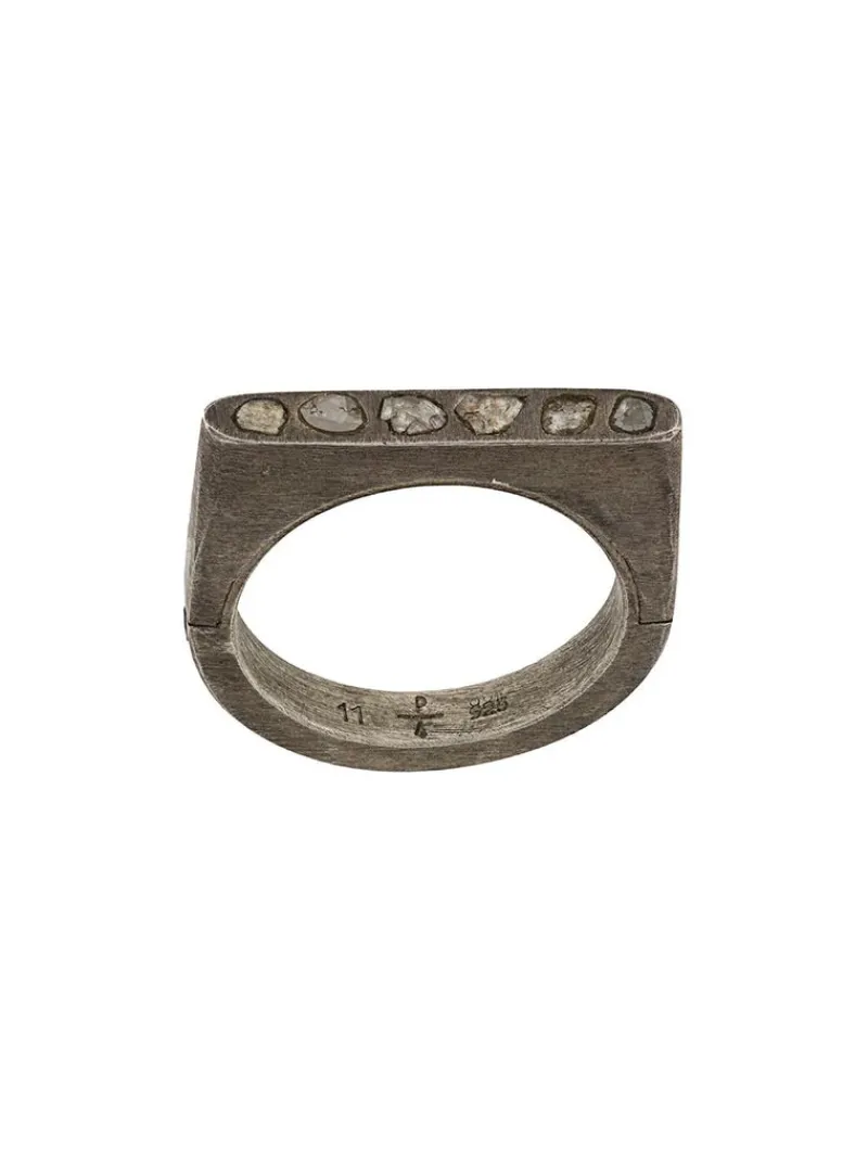 Jewelry | Jewelry>PARTS OF FOUR Sistema Ring (Mega Pavé, Oval, 4mm, DA+DIA)