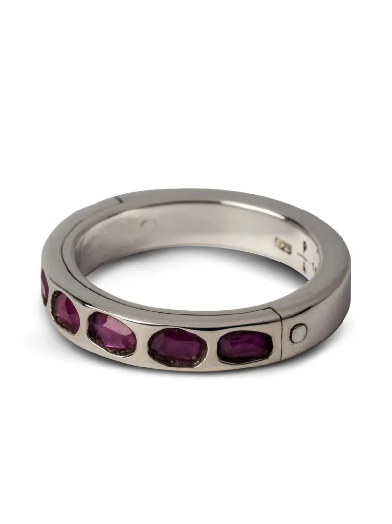 Jewelry | Jewelry>PARTS OF FOUR Sistema Ring (Mega Pavé, Ruby Slices, 4mm, PA+RUB)