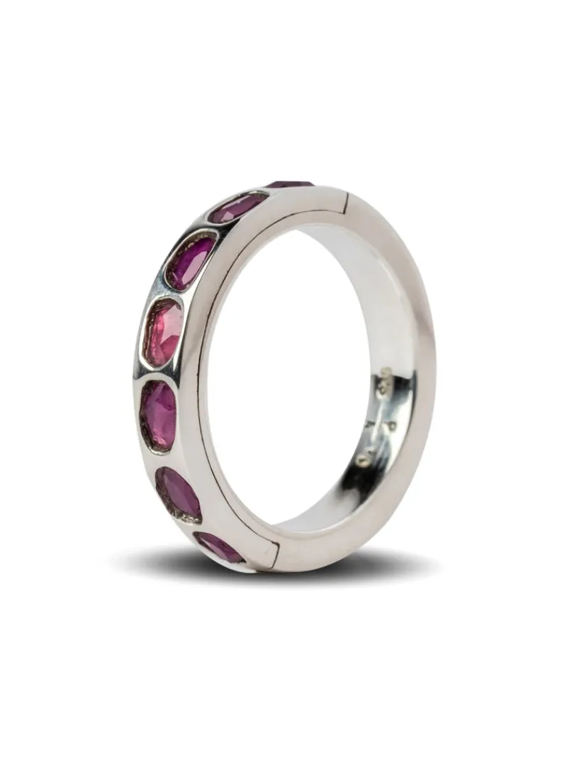 Jewelry | Jewelry>PARTS OF FOUR Sistema Ring (Mega Pavé, Ruby Slices, 4mm, PA+RUB)