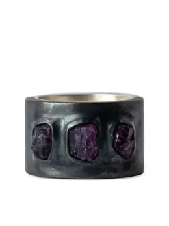Jewelry | Jewelry>PARTS OF FOUR Sistema Ring (Terrestrial Surfaced, 3 Winza Sapphires, 17mm, MA+KA+WIS)