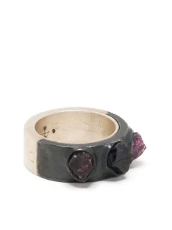 Jewelry | Jewelry>PARTS OF FOUR Sistema Ring (Terrestrial Surfaced, 3 Winza Sapphires, 9mm, MA+KA+WIS)