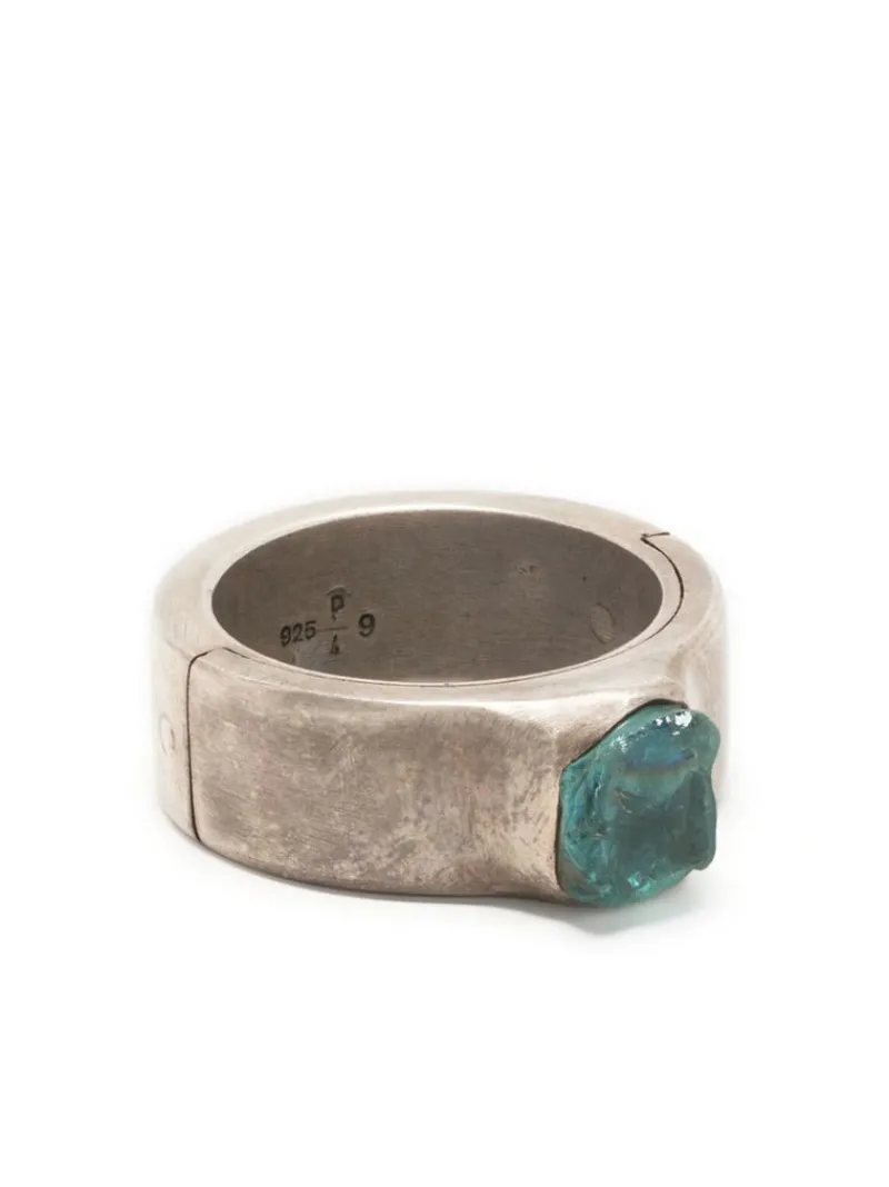 Jewelry | Jewelry>PARTS OF FOUR Sistema Ring (Terrestrial Surfaced, Expanded, 9mm, Neon Apatite, DA+NAPA)