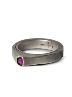 Jewelry | Jewelry>PARTS OF FOUR Sistema Ring (Terrestrial Surfaced, Expanded, 0.1 CT, Ruby Slice, 4mm, DA+RUB)