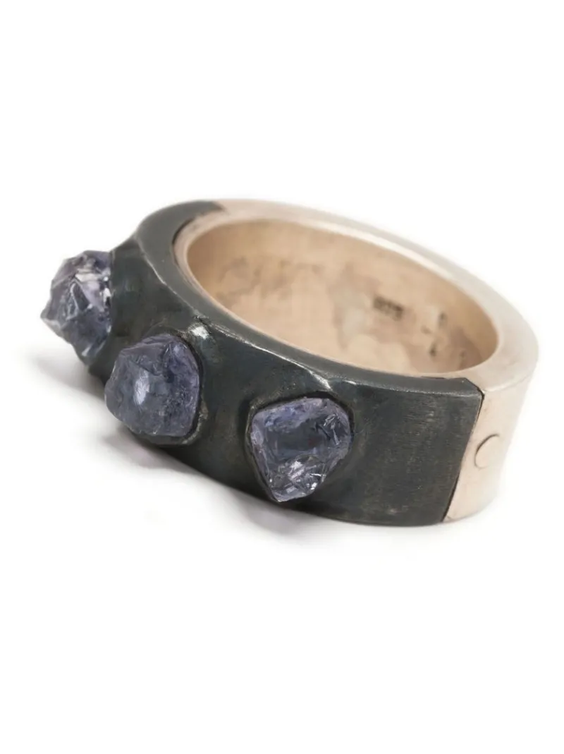 Jewelry | Jewelry>PARTS OF FOUR Sistema Ring (Terrestrial Surfaced, 3 Tanzanites, 9mm, MA+KA+TAN)