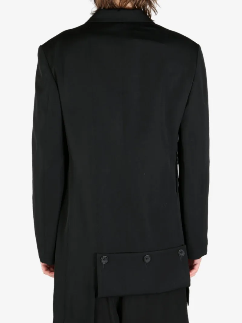 Suits & Blazers | Jackets & Coats>YOHJI YAMAMOTO POUR HOMME Sleeve Button Asymmetry Jacket