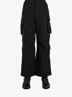 Pants | Pants>FAX COPY EXPRESS Slit-Hem Overalls
