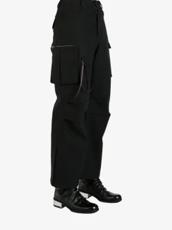 Pants | Pants>FAX COPY EXPRESS Slit-Hem Overalls