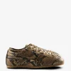 Sneakers>DRIES VAN NOTEN Snake Print Leather Sneaker