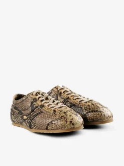 Sneakers>DRIES VAN NOTEN Snake Print Leather Sneaker
