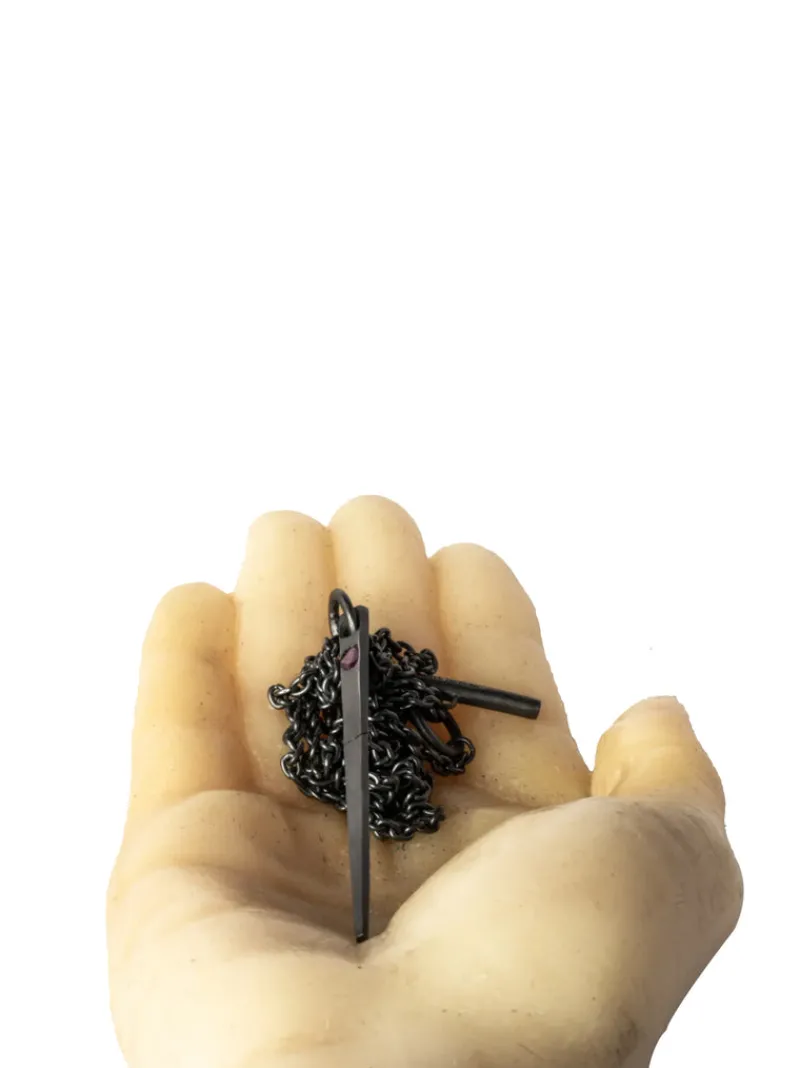 Jewelry | Jewelry>PARTS OF FOUR Spike Necklace (0.5 CT, Single Ruby Slice, KA+RUB)