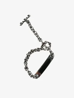 Jewelry | Jewelry>HOORSENBUHS Sterling Silver Open Link Monogram Bracelet