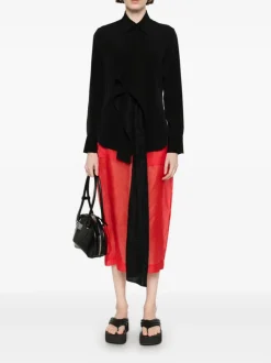 Shirts>YOHJI YAMAMOTO Stole Detail Blouse