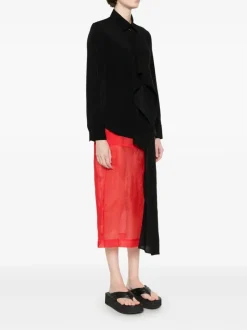 Shirts>YOHJI YAMAMOTO Stole Detail Blouse