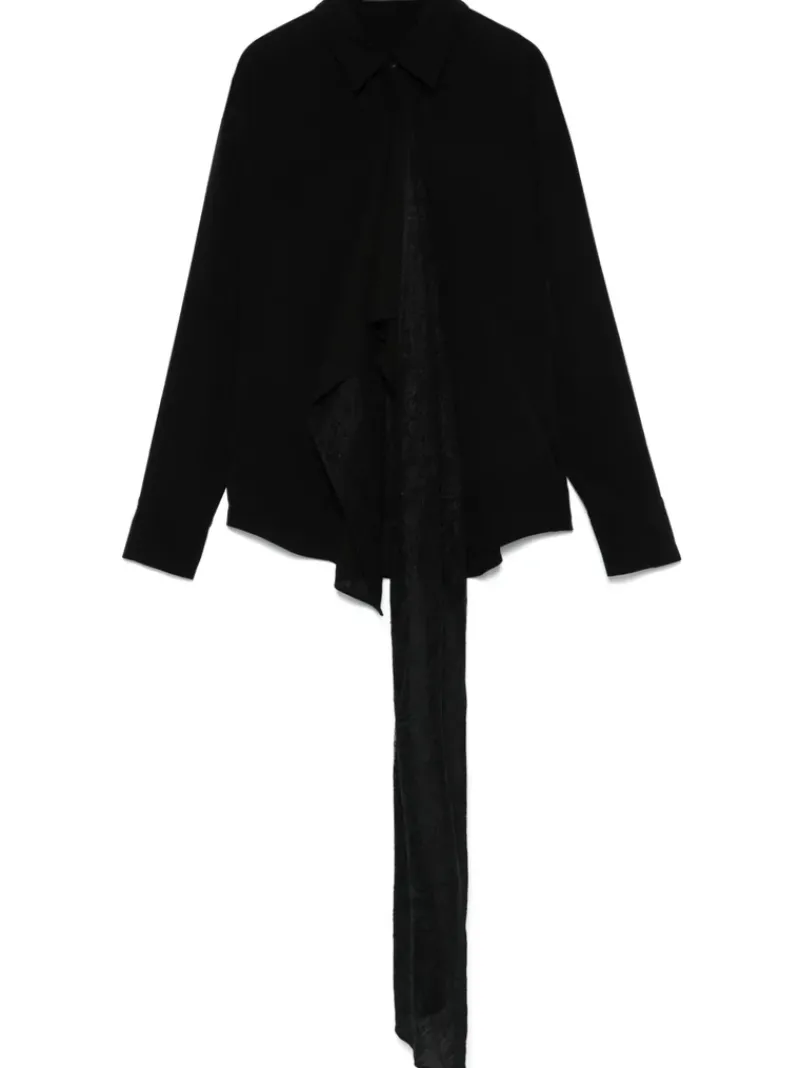 Shirts>YOHJI YAMAMOTO Stole Detail Blouse