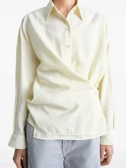 Tops>LEMAIRE Straight Collar Twisted Top