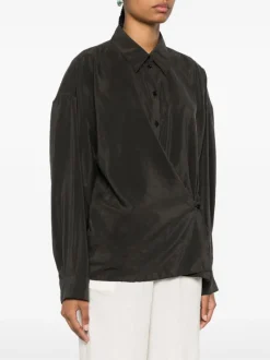 Tops>LEMAIRE Straight Collar Twisted Top