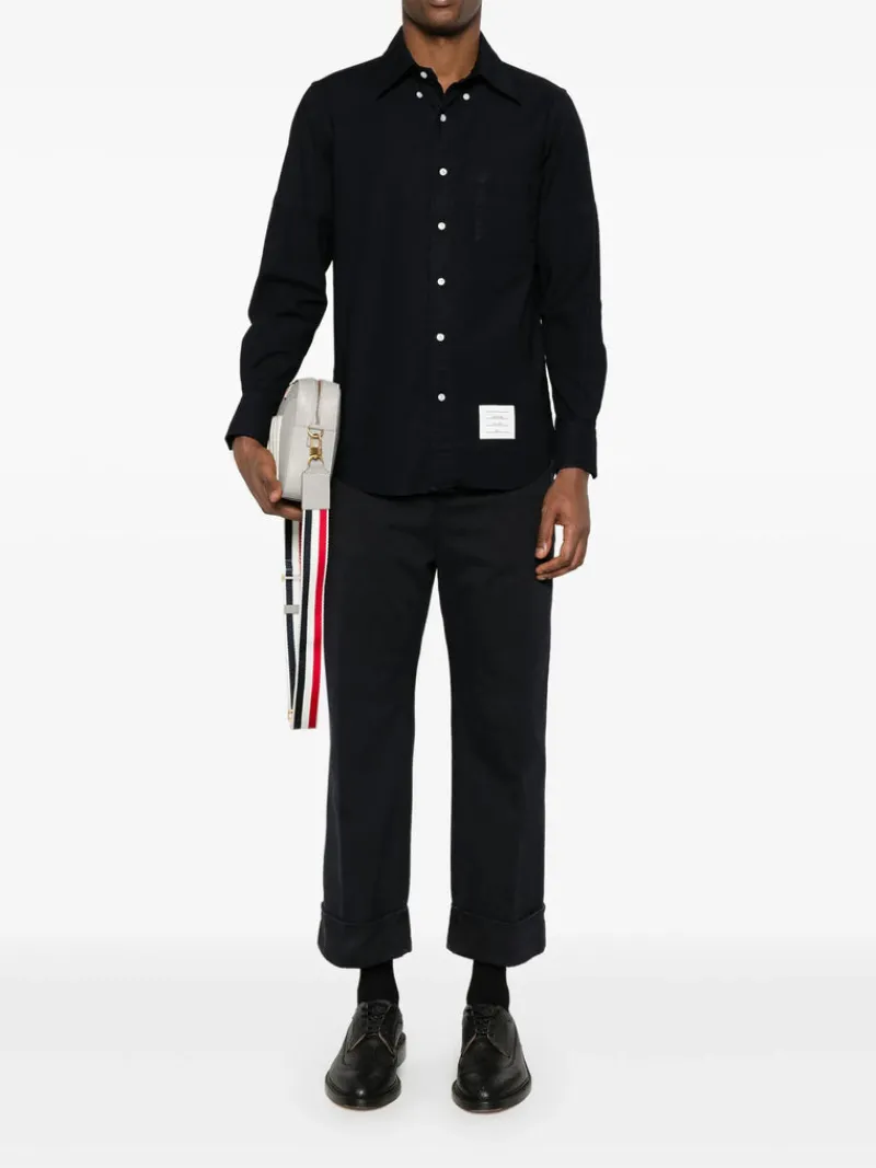 Shirts>THOM BROWNE Straight Fit Shirt