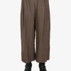 Pants>ZIGGY CHEN Striped Cropped Trousers