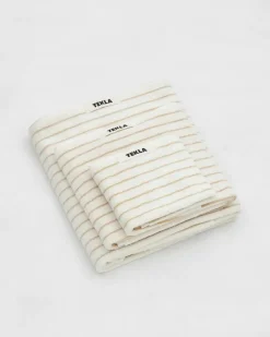 Home>TEKLA Striped Organic Cotton Terry Bath Towel 28x55''