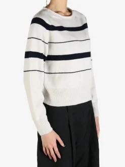 Knitwear>MARGARET HOWELL Striped Roll Edge Jumper
