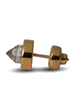 Jewelry | Jewelry>PARTS OF FOUR Stud Earring (9mm, Herkimer Spike, YGA+HER)