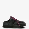 Sneakers>MARINE SERRE Suede Leather MS Rise Tyko Mule Shoes
