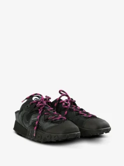 Sneakers>MARINE SERRE Suede Leather MS Rise Tyko Mule Shoes