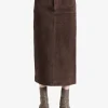 Skirts>ATELIER NEW YORK Suede Leather Skirt