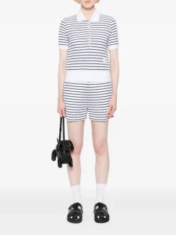 Shorts>THOM BROWNE Summer Striped Textured Shorts