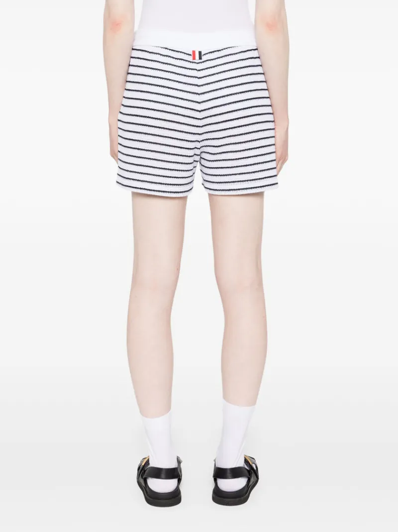 Shorts>THOM BROWNE Summer Striped Textured Shorts