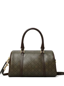 Bags>TORY BURCH T Monogram Coated Canvas Mini Barrel Bag